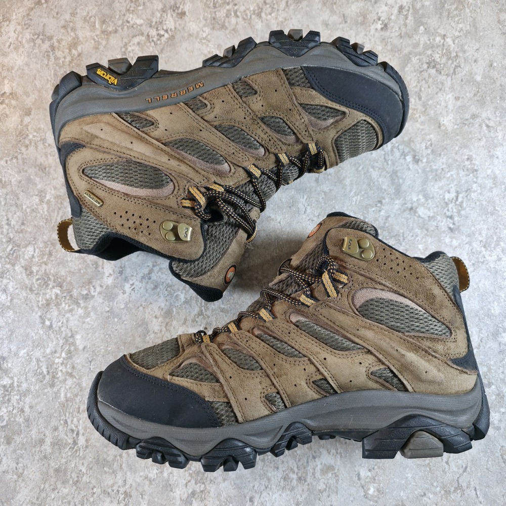 Men's 9 WIDE Merrell Moab 3 Mid Waterproof Hiking Boots J035839W *Read Desc. - Picture 5 of 9